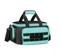 Borsa tote da donna con tracolla regolabile, in nylon resistente, organizer per elettricisti, per strumenti e accessori, blu