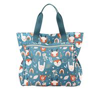 Borsa tote da donna, grande, leggera, in nylon, borsa a tracolla e borsa da lavoro da viaggio, borsa termica per il pranzo, G, Taglia unica
