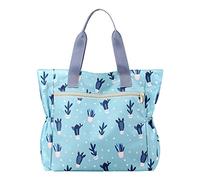 Borsa tote da donna, grande, leggera, in nylon, borsa a tracolla e borsa da lavoro da viaggio, borsa termica per il pranzo, B, Taglia unica