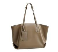 Borsa tote da donna in pelle conciata al vegetale, dal design unico, elegante borsa per pendolari per uso quotidiano, Grigio