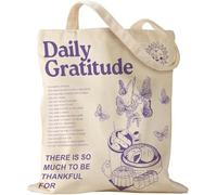 Borsa tote da donna in tela di cotone, riutilizzabile, con tasca interna, elegante e pratica, ecologica, per shopping, lavoro, spiaggia, Stile 2, Medium-sized Tote Bag Suitable For Daily Use