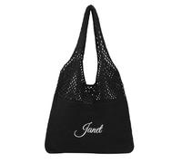 Borsa Tote da Donna Personalizzata Borsa in Tessuto con Nome Borsa a Tracolla Per lo Shopping Viaggio Verso il Lavoro (Nero)