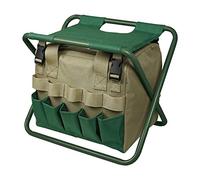 Borsa tote da giardinaggio con sgabello pieghevole organizer per attrezzi kit manuale da giardino trasportatore da giardino comodo manico grande capacità in tessuto Oxford 600D portatile da giardino