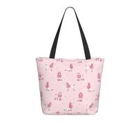 Borsa tote da viaggio per donne da lavoro, leggera e carina barboncino regina rosa_Una borsa a tracolla da infermiera borsa da spiaggia da donna, borsa grande alla moda da donna con cerniera