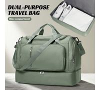 Borsa tote da viaggio versatile, tracolla regolabile, borsa da weekend per donna, borsa da ospedale per maternità, borsa da palestra unisex con tasca impermeabile, borsa da viaggio da uomo di grande c