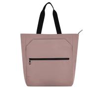 Borsa tote decorativa per bambini e adulti marrone rosato tinta unita impermeabile riutilizzabile borsa della spesa con cerniera per scuola, lavoro, viaggi, arcobaleno para