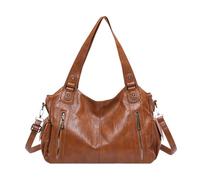 Borsa Tote di Grande Capacità Per Le Donne - Borse Leggere Borse, Borse A Tracolla Per Ragazze Durante Il Lavoro - Lavoro Multifunzionale Viaggio Casual Femmina, marrone, Se référer au descriptif