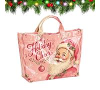 Borsa Tote di Natale Borsa da Viaggio Riutilizzabile Impermeabile Babbo | Borsa A Mano Capiente Per Donne Mamme Viaggiatrici Pendolari Ufficio Appuntamenti Feste Concerti Eventi Shopping Va