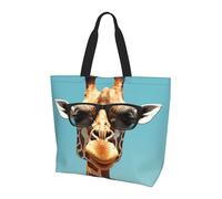 Borsa Tote Giraffe With Sunglasses Classico Borsa Donna Leggera Borse Tote Donna Per Lavoro All'Aperto Shopping