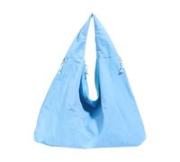 Borsa Tote in Nylon Impermeabile da Donna a Grande Capacità | Borsa casual con doppia tasca laterale, cerniera, tracolla larga per viaggi e shopping