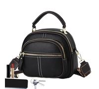 Borsa Tote In Pelle Semplice - PU Borsa A Tracolla Multifunzionale Borse Hobo | Borse Da Viaggio In Pelle PU Per Le Donne Regolabile, Grande Capacità, Lavoro Casuale, Uso Quotazioni, Nero, Se