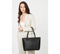 Borsa tote in pelle SMOOTH Nero TU