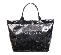 Borsa tote in PVC trasparente con stampa di lettere, grande capacità, donna, uso quotidiano e viaggi