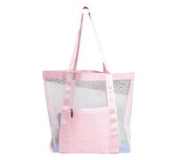 Borsa tote in rete per la spiaggia - Borsa a tracolla da donna in rete | Borse da spiaggia da donna | Borsa tote in rete da donna | Borse da spiaggia in rete pieghevoli | Borsa, Rosa, Se référer au