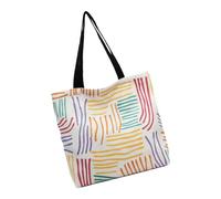 Borsa Tote In Tela Alla Per Le Donne Riutilizzabile La Spesa A Spalla Con Tasche Spiaggia Palestra Viaggio Riutilizzabile In Tessuto Spesa