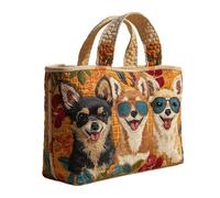 Borsa Tote In Tela - Cerniera Di Sicurezza Per Acquisti E Viaggi, Borsa A Tracolla Di Grande Capacità, Stile Verticale 34x40 Cm + Tessuto Resistente, Tessuto Di Cotone Resistente - Per Lavoro