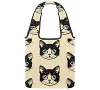 Borsa tote in tela con cammelli e cactus, borsa media per libri, riutilizzabile, per donne, insegnanti, infermiere, Multicolore 07, 14.1x14.9in/36x38cm