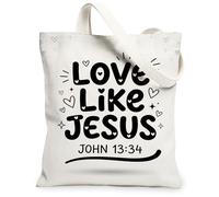 Borsa tote in tela con cuori per donne, casual, giocoso stelle testo quotidiano nero lavabile riutilizzabile borsa della spesa idee per lo shopping, nero, 13x15 Inch