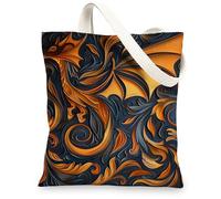 Borsa tote in tela con drago, motivo animali fantasy, borse della spesa riutilizzabili, vintage, leggere, lavabili, con tracolla, in tela, per viaggi, spiaggia, picnic, 33 x 38 cm