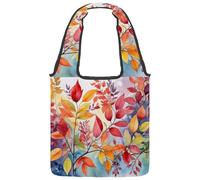 Borsa tote in tela con simboli dei pianeti carini, per donne, taglia media, riutilizzabile, lavabile ed ecologica, Multicolore 08, 14.1x14.9in/36x38cm