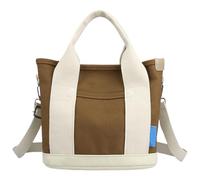 Borsa tote in tela da donna, a tracolla autunno inverno di grande capacità Porta cosmetici e cellulare per piccoli spiccioli semplice alla via
