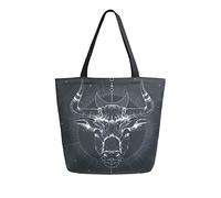 Borsa tote in tela da donna, Astrologia Segno zodiacale Borsa a tracolla grande casual Borsa per la spesa Borse per la spesa
