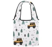 Borsa tote in tela da donna, con fiori ad acquerello, narciso e campanule, borsa a tracolla riutilizzabile per la spesa, shopping e lavoro, Multicolore 06, 14.1x14.9in/36x38cm