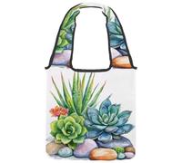 Borsa tote in tela da donna, con motivo astronautico, pianeti, stelle, astrologia, riutilizzabile, per fare la spesa, lavoro, Multicolore 02, 14.1x14.9in/36x38cm