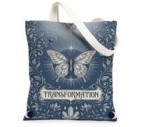 Borsa tote in tela da donna, con motivo floreale artistico, senza cristalli, lavabile, riutilizzabile, estetica, idea per familiari, amici, colleghi, lettura di amori, 33 x 38 cm