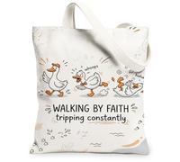 Borsa tote in tela da donna, con papillon in cartone animato giocoso e orma nessuna bianca, lavabile, riutilizzabile, borsa tote per negozio, bianco, 13x15 Inch