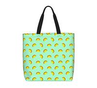 Borsa tote in tela da donna con stelle nel cielo, borse per la spesa riutilizzabili con tasche, borse da viaggio per lo shopping da lavoro e da viaggio