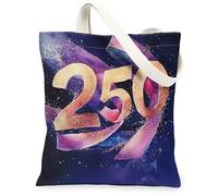 Borsa tote in tela da donna, moderna, astratta, con nastro, non viola, lavabile, riutilizzabile, idea per viaggi, lavoro, shopping, libreria, 33 x 38 cm