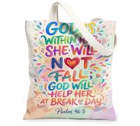 Borsa tote in tela da donna, motivo floreale, multicolore, lavabile, riutilizzabile, idea per familiari, amici, colleghi, lettura, amore, 33 x 38 cm