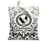 Borsa tote in tela da donna, vintage, elegante, con alloro, non nera, lavabile, riutilizzabile, idea per familiari, amici, colleghi, lettura di amori, 33 x 38 cm