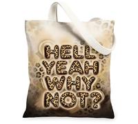 Borsa tote in tela leopardata da donna, con motivi moderni e stravaganti N/A beige, lavabile, riutilizzabile, piccola borsa tote idee per shopping, viaggi, ufficio, biblioteca, casual, 33 x 38 cm