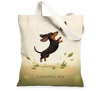 Borsa tote in tela per donne, giocosa fantasiosa farfalla erba primavera beige lavabile riutilizzabile borsa della spesa idee per familiari, amici, colleghi, lettura amori, 33 x 38 cm