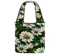 Borsa tote in tela per donne, graziose ciliegie e fiocchi rosa cuori rosa borsa a tracolla riutilizzabile per la spesa shopping lavoro, Multicolore 08, 14.1x14.9in/36x38cm