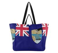 Borsa tote in tela riciclata da cucina, per damigella d'onore, per donne, matrimoni, viaggi, lavanderia, bandiera, di, sud, georgia, e, il, sud, sandwich, Taglia unica