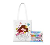 Borsa tote in tela vergine, borsa tote per la festa della mamma, borsa riutilizzabile per tote | Fornitura di artigianato leggero, accessori per graffiti versatili per adulti, adulti, stile 6, Se