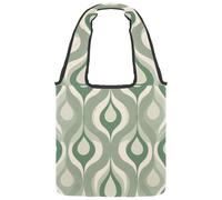 Borsa tote in tela vintage con simboli nautici ancore, per donne, riutilizzabile, lavabile ed ecologica, Multicolore 06, 14.1x14.9in/36x38cm