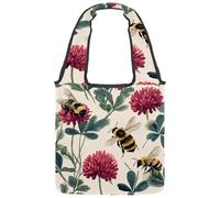 Borsa tote in tela vintage con simboli nautici ancore, per donne, riutilizzabile, lavabile ed ecologica, Multicolore 08, 14.1x14.9in/36x38cm