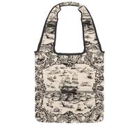 Borsa tote in tela vintage con simboli nautici ancore, per donne, riutilizzabile, lavabile ed ecologica, Multicolore 02, 14.1x14.9in/36x38cm