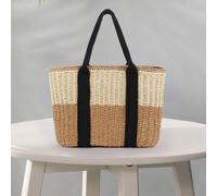 Borsa tote intrecciata a mano, elegante e solida, zaino da giorno per , i viaggi