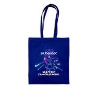 Borsa Tote KPOP Cacciatori Di Demoni Blu Navi Riutilizzabile Anime Trio