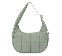 Borsa tote leggera e soffice con tracolla regolabile, borsa ascellare, borsa a tracolla, imbottitura in piumino a forma di mezzaluna (Green)