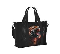 Borsa tote per computer portatile da donna, da lavoro, borsa da palestra con tigre, per donne e uomini, oggetti personali, borsa a tracolla da viaggio, borsa da viaggio per la notte, borsa da viaggio