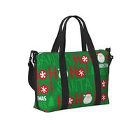 Borsa tote per computer portatile da donna, da lavoro, con Babbo Natale e Ho, borsa da palestra per donne e uomini, borsa da viaggio a tracolla per oggetti personali, borse da viaggio per donne