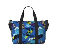 Borsa tote per computer portatile da donna, da lavoro, con fiore hawaiano, ananas, borsa da palestra per donne e uomini, borsa da viaggio a tracolla per donne e uomini, borsa da viaggio per donne e