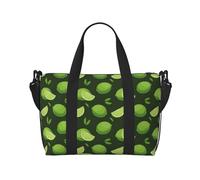 Borsa tote per computer portatile da donna, da lavoro, con foglie verdi marine, borsa da palestra per donne e uomini, borsa da viaggio a tracolla per donne e uomini, borsa da viaggio per donne e