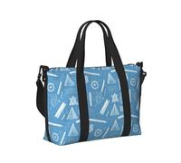 Borsa tote per computer portatile da donna, da lavoro, con illustrazioni matematiche, blu, borsa da viaggio per donne, viaggi, palestra, borsa da uomo, borsa da viaggio a tracolla per uomo